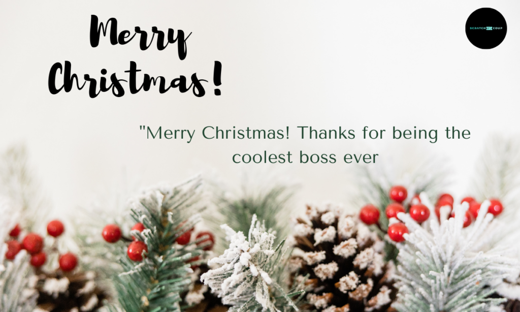 Christmas Wishes to Your Boss 