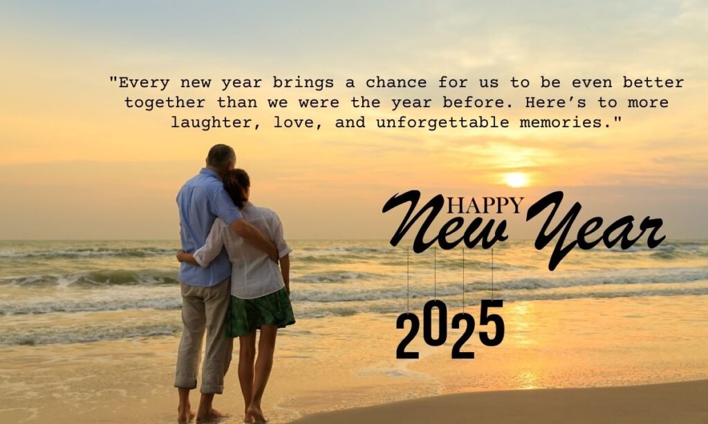 Happy new year wishes to wife 